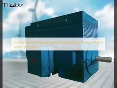 Moteur synchrone à aimants permanents de 3 kV à 3 phases, moteur PMSM à 60 pôles