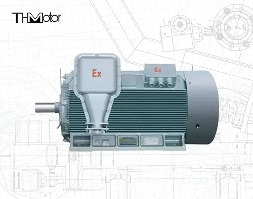 IP55 Moteur électrique ignifuge 50 Hz VVVF Régulation de vitesse ≤ 70 dB Niveau sonore