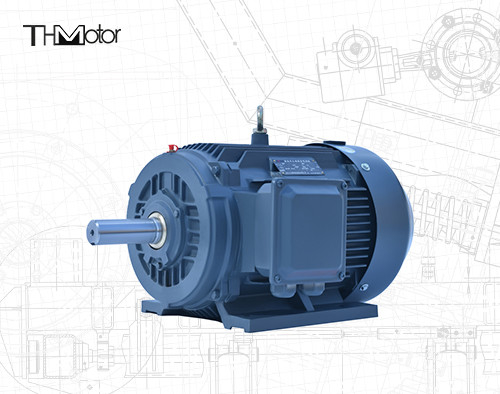 IP54/IP55 Voltage moteur à courant continu 4/6 pôles 0,4-75kw Puissance vitesse de l'arbre creux 1000 - 3000 tours par minute